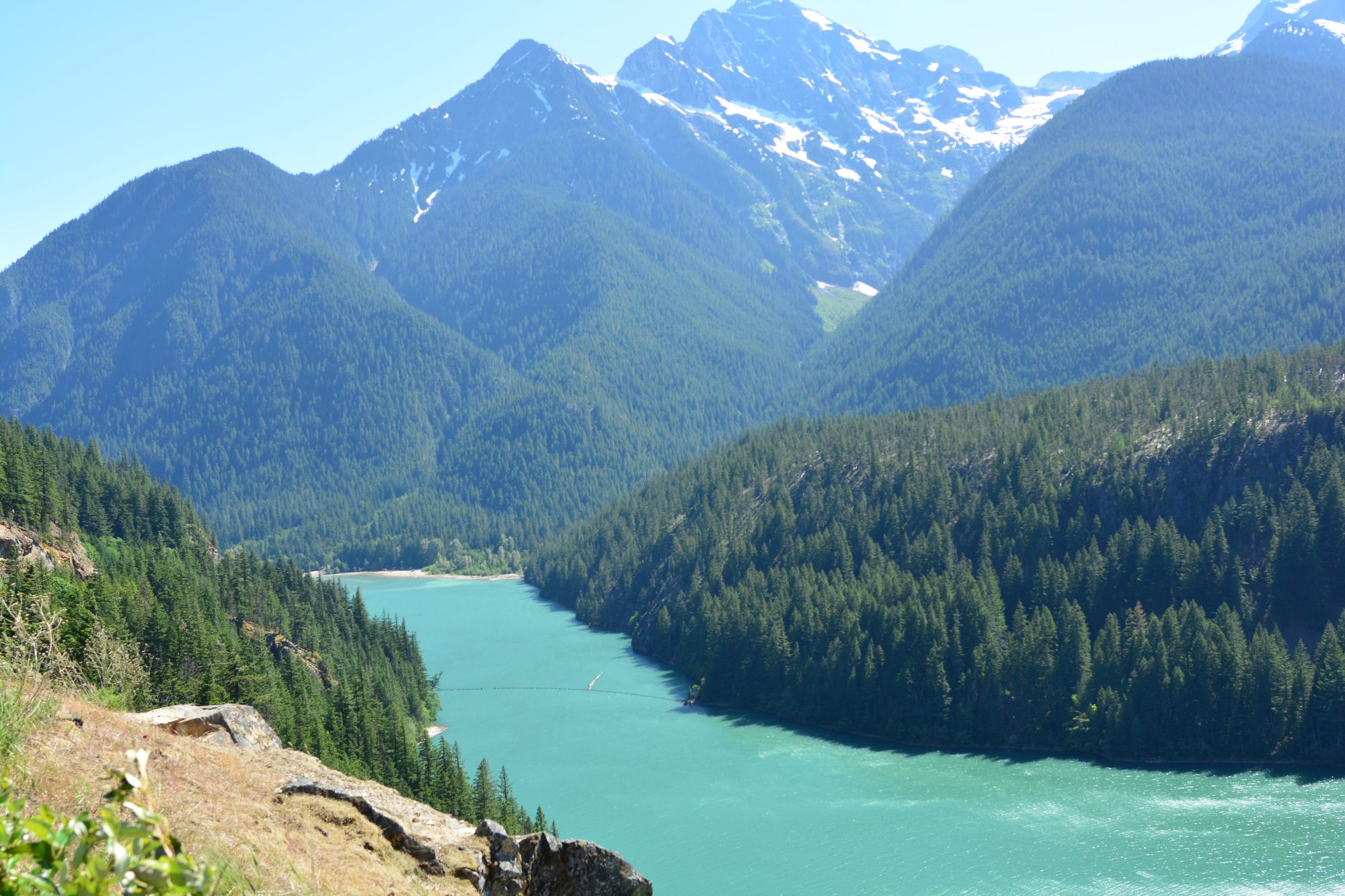 View of Diablo Lake from the SR-20 overlook east of Newhalem