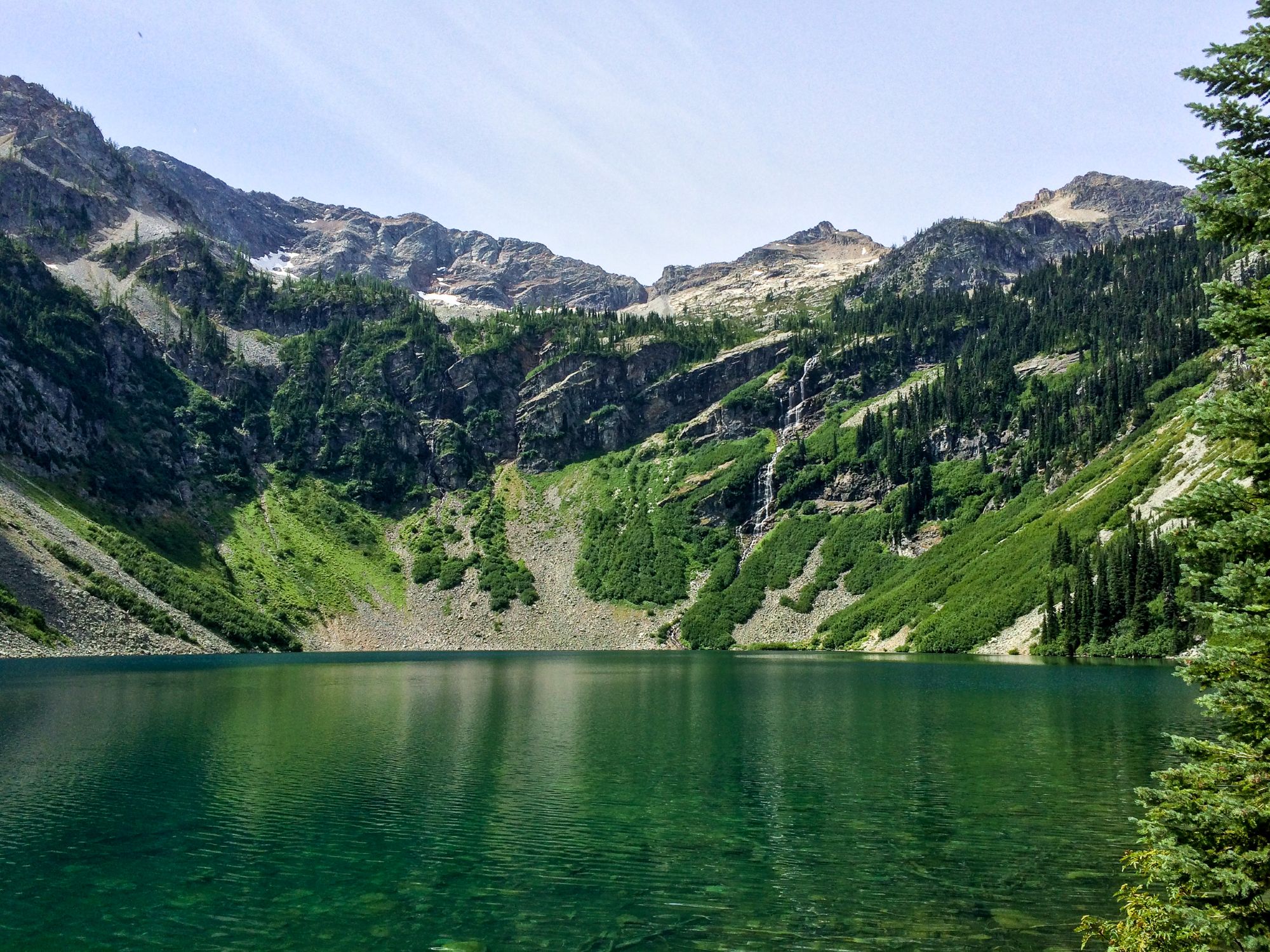 Rainy Lake near Rainy Pass in the North Cascades